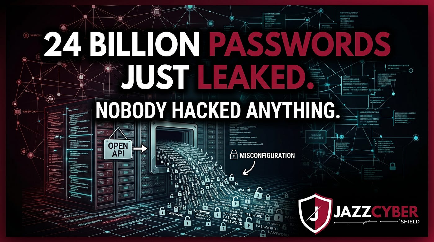 24 Billion Passwords Just Leaked. Nobody Hacked Anything.