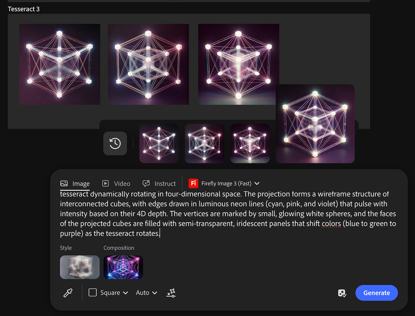 Screenshot of Adobe Firefly Boards