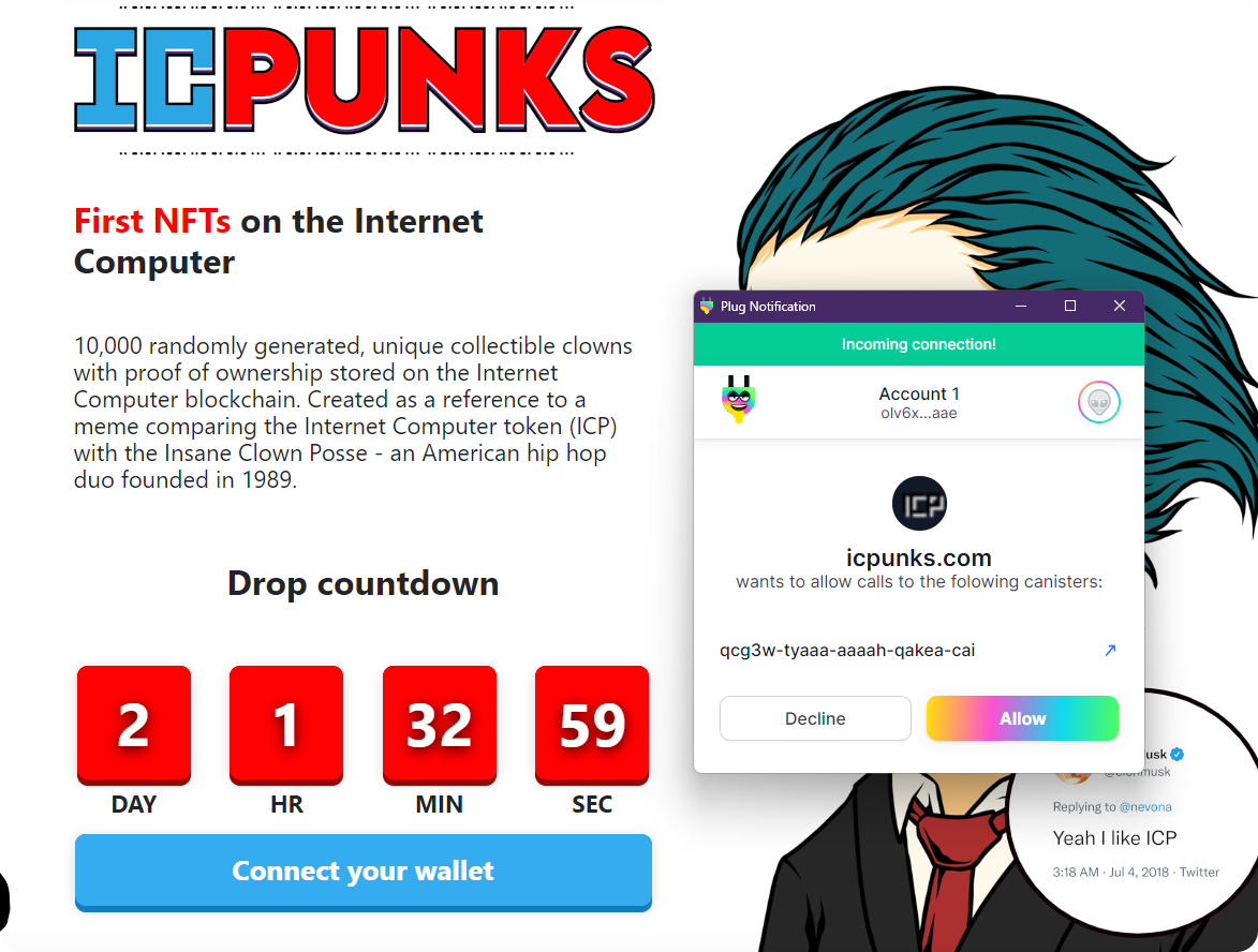How to claim your ICPunks with Plug 🤡 — Quick Guide | by Plug | Plug |  Medium