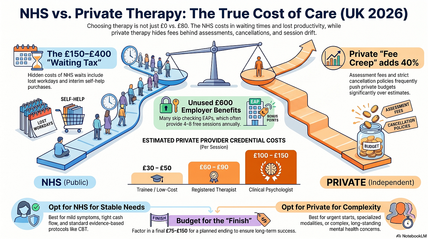 The Economics of Well-being: Navigating UK Therapy Costs in 2026