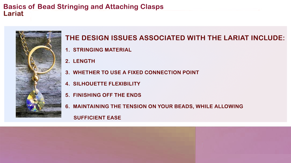 JEWELRY DESIGN TIPS: Bead Stringing With Needle and Thread, by Warren Feld