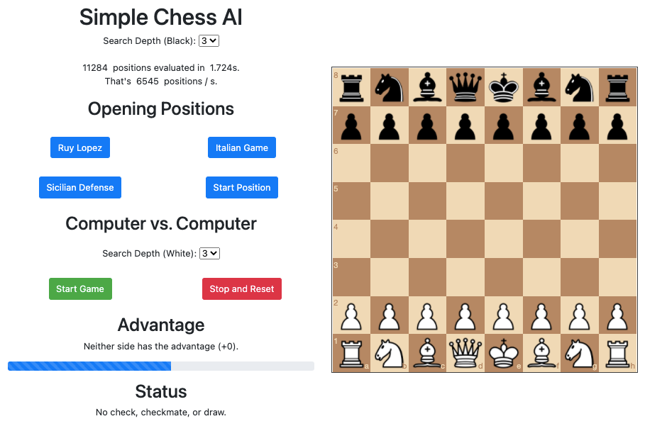 Simple Board Game(Chess) in JavaScript Free Source Code