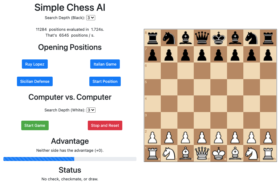 How much depth can a chess engine written in python generally