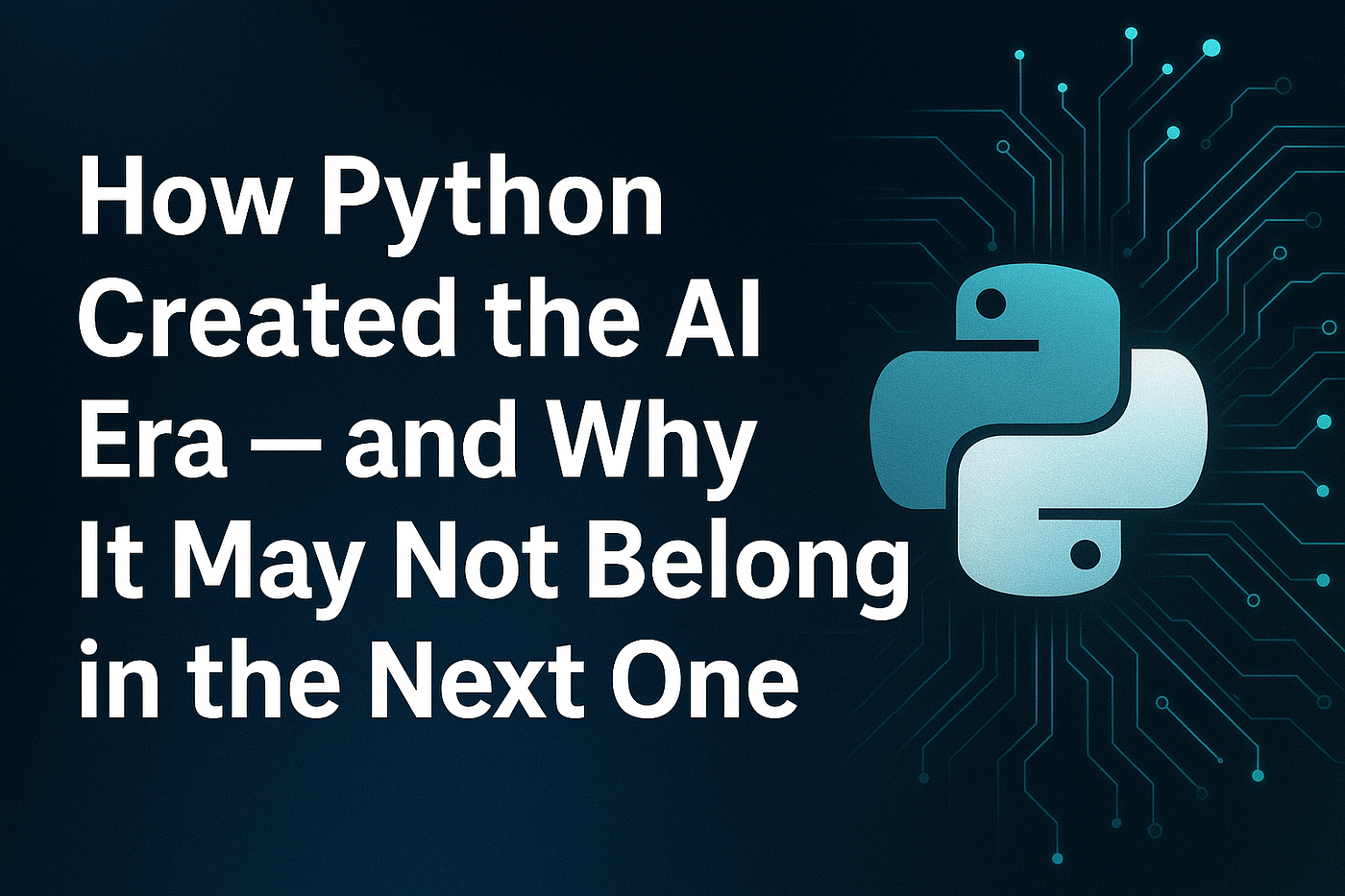 How Python Created the AI Era — and Why It May Not Belong in the Next One