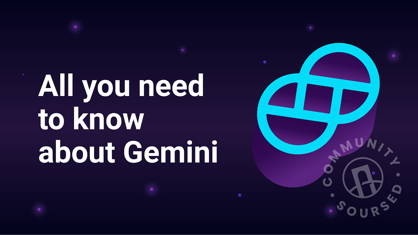 All you need to know about Gemini, a top-20 exchange | by Pontem Network |  Pontem Network