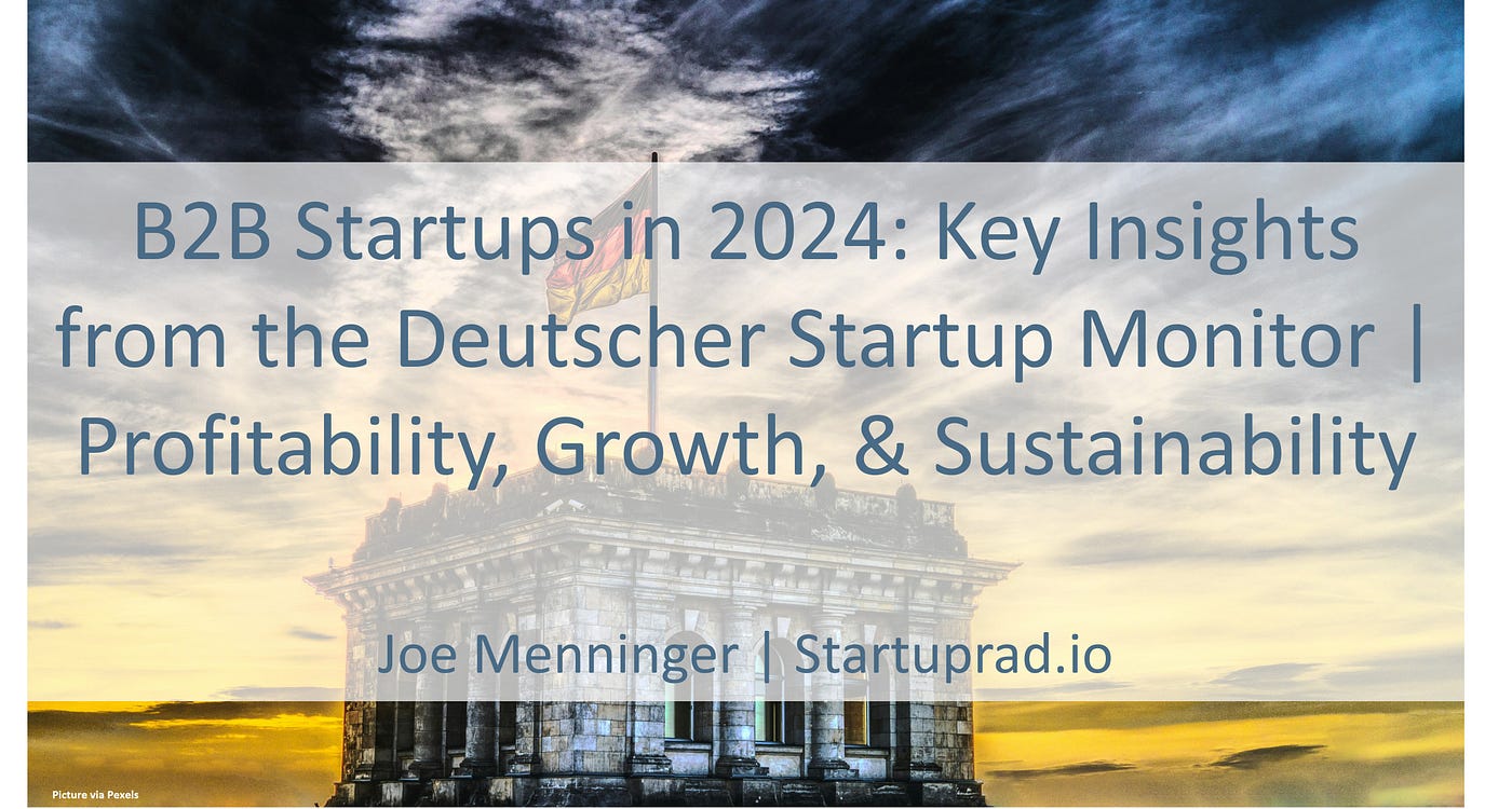 2024 German Startup Trends — B2B Growth, Sustainability & Funding Challenges