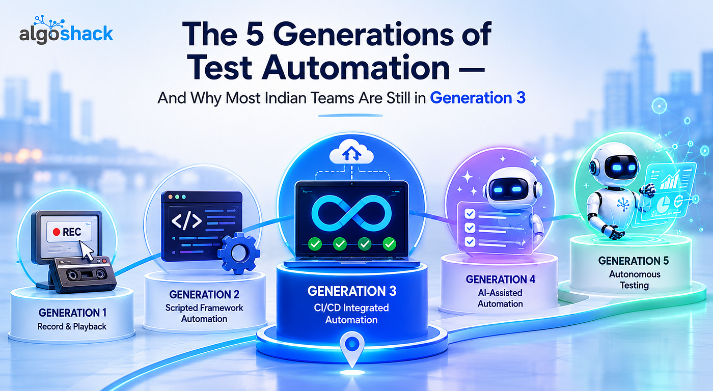 The 5 Generations of Test Automation — And Why Most Indian Teams Are Still in Generation 3
