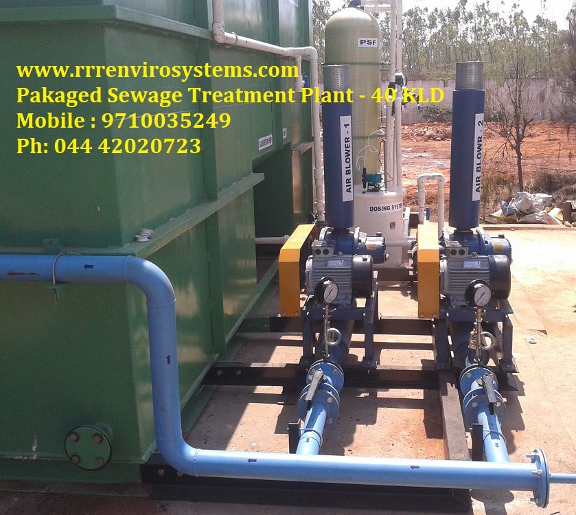 Sewage treatment Plant manufacturer, Supplier, dealer in Chennai Tamilnadu  India- RRR ENVIRO SYSTEMS, by ro plant Supplier in chennai