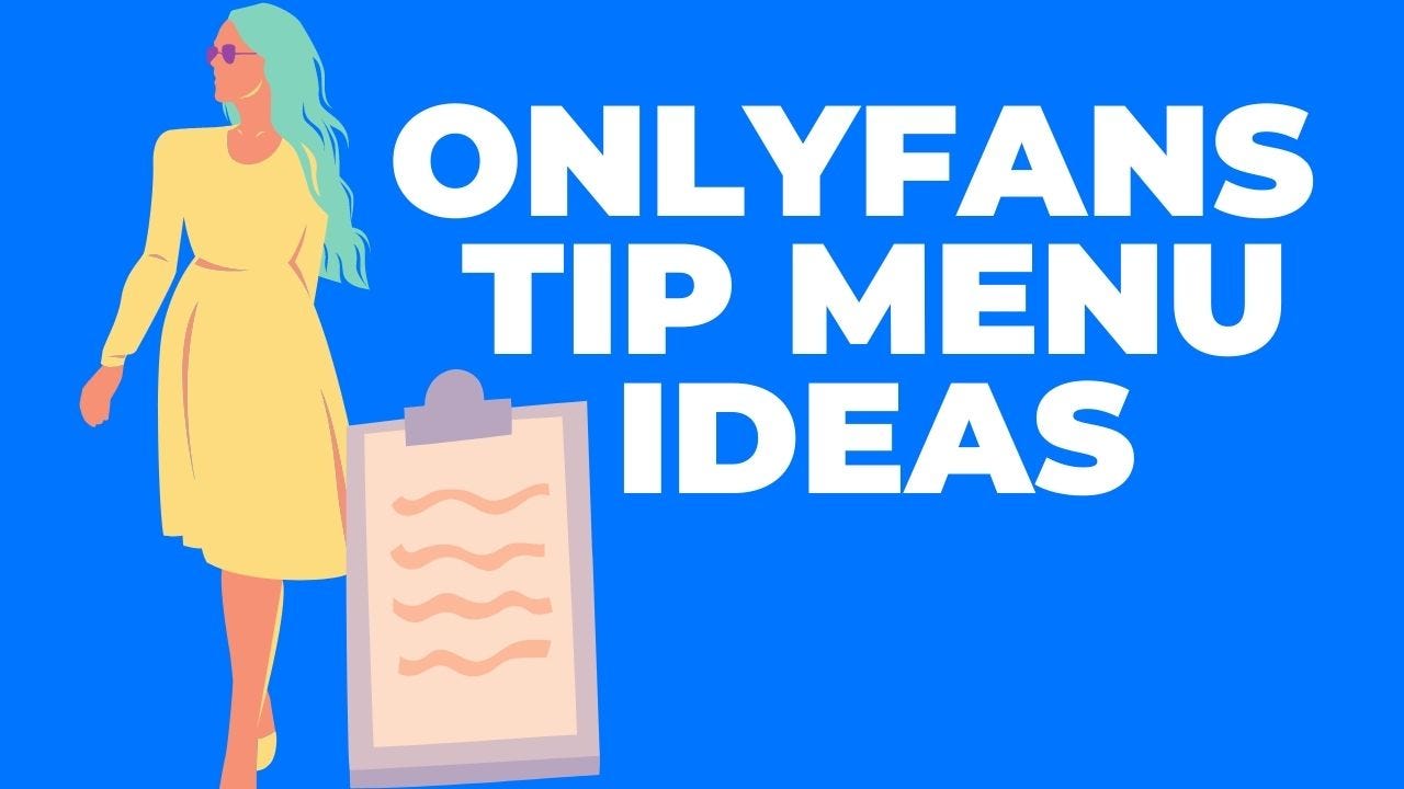 Tip menu onlyfans