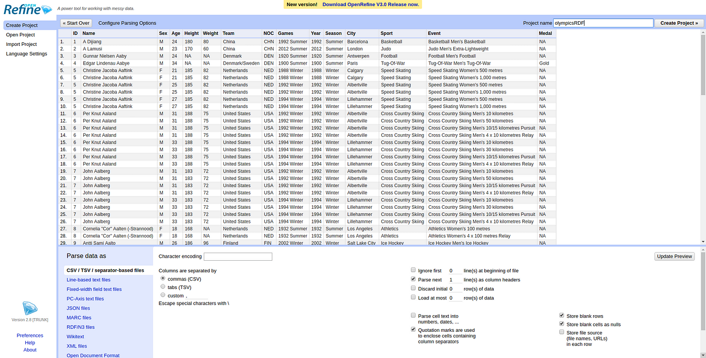 Creating Linked Data. Using OpenRefine to transform tabular… | by Angus  Addlesee | Wallscope | Medium