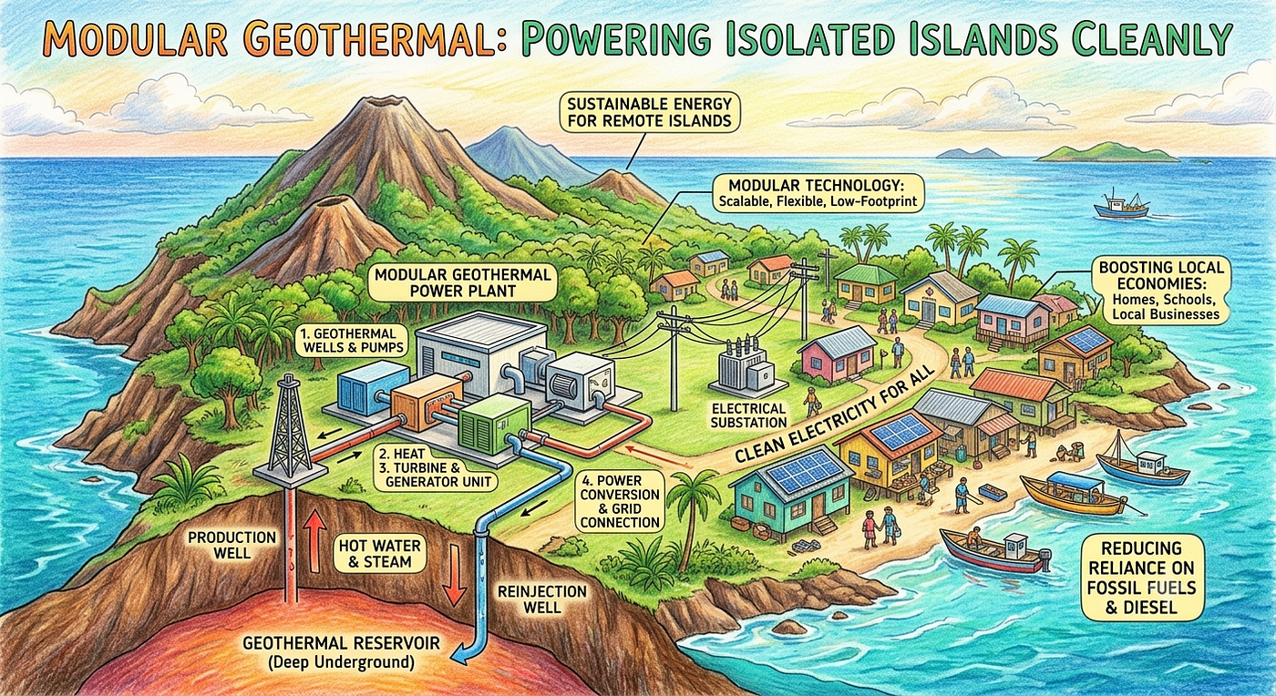 Beyond the Mega-Plant: Why Small-Scale Modular Geothermal is the Future for Remote Islands