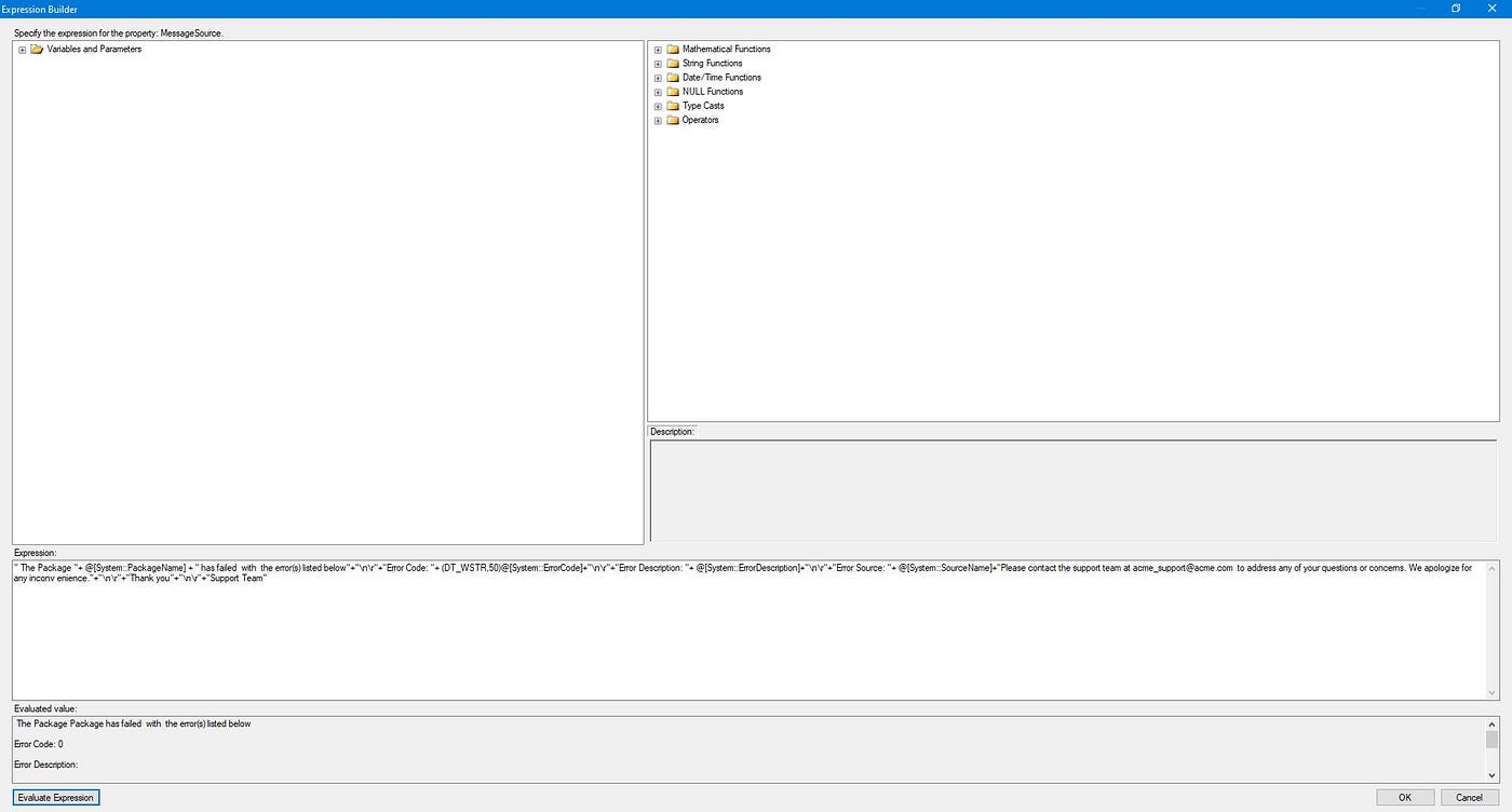 Expression Builder