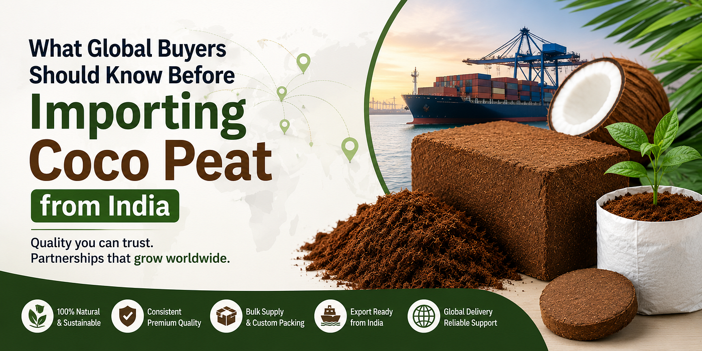 What Global Buyers Should Know Before Importing Coco Peat from India