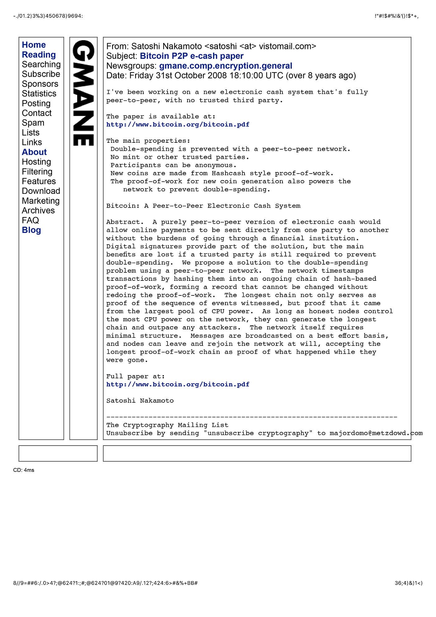Birth of Bitcoin. On October 31, 2008, an email from… | by Xische & Co. |  Xische Reports | Medium