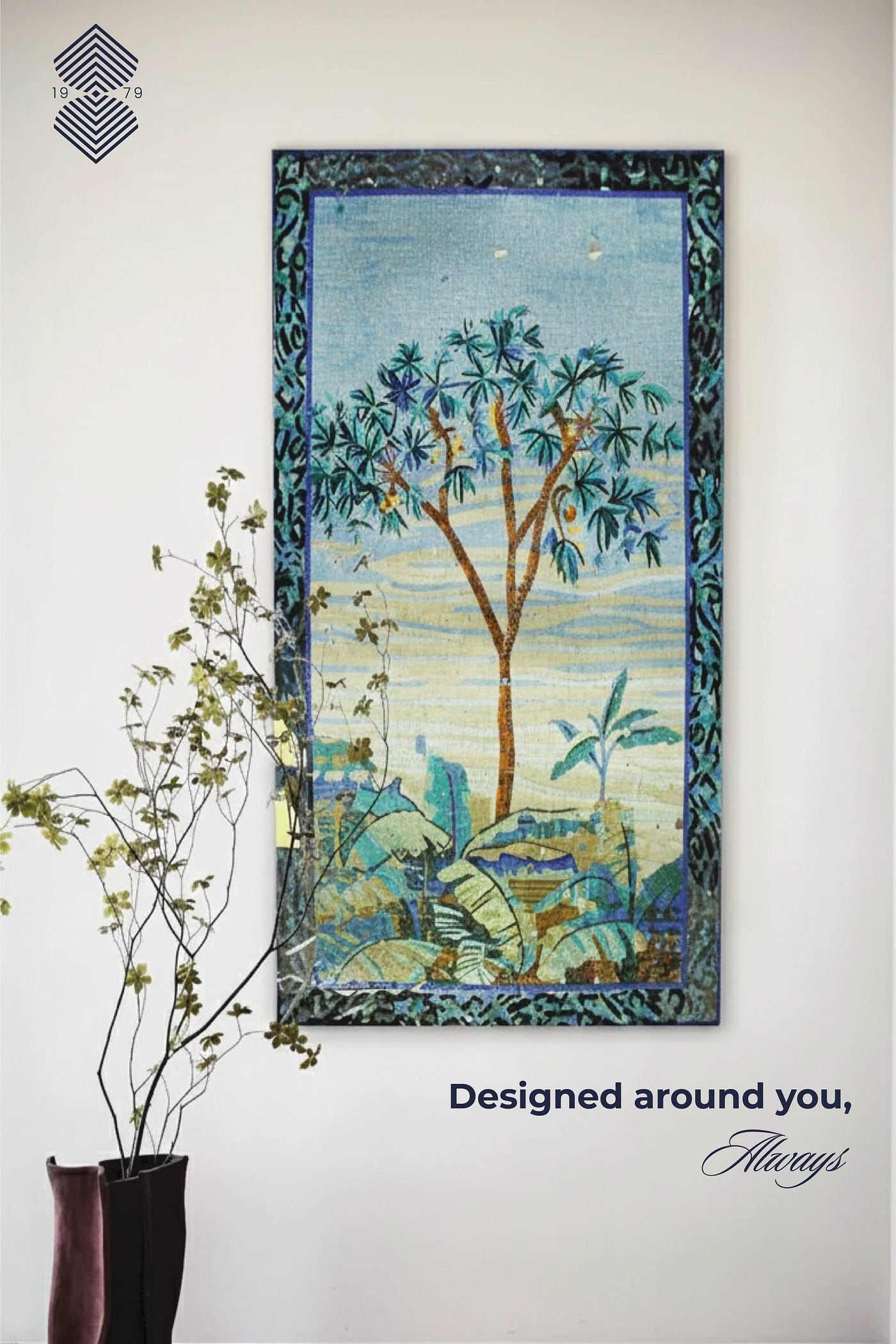 Nature Scene Mosaic Artistry