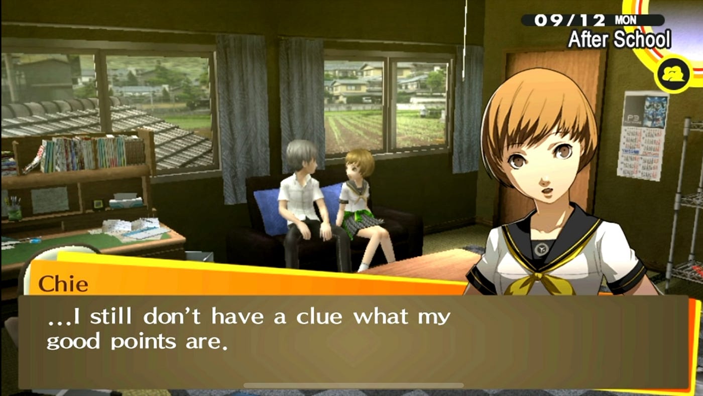 Moments of Truth CHIE; Persona 4 social links explained | by