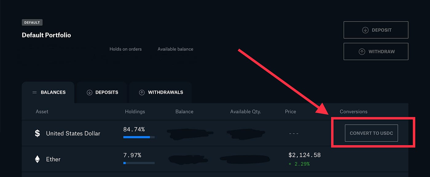 Guide for US Users: How to purchase USDC on Coinbase and deposit to your  Pillow account | by Pillow: Dollar Savings App | Medium