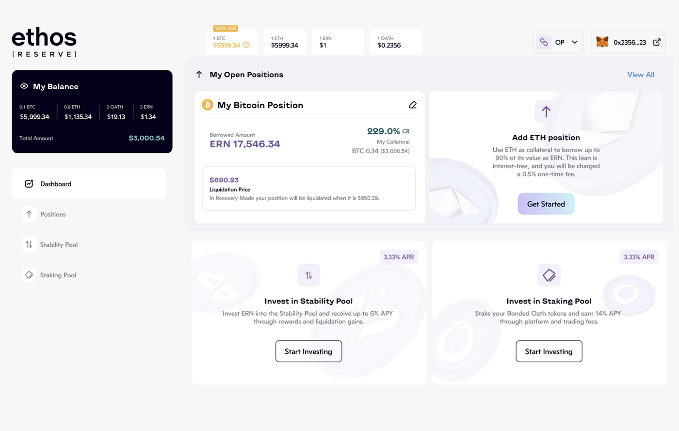 Introducing Ethos Reserve. Kicking off 2023 with a bang! | by Justin Bebis  | byte-masons | Medium