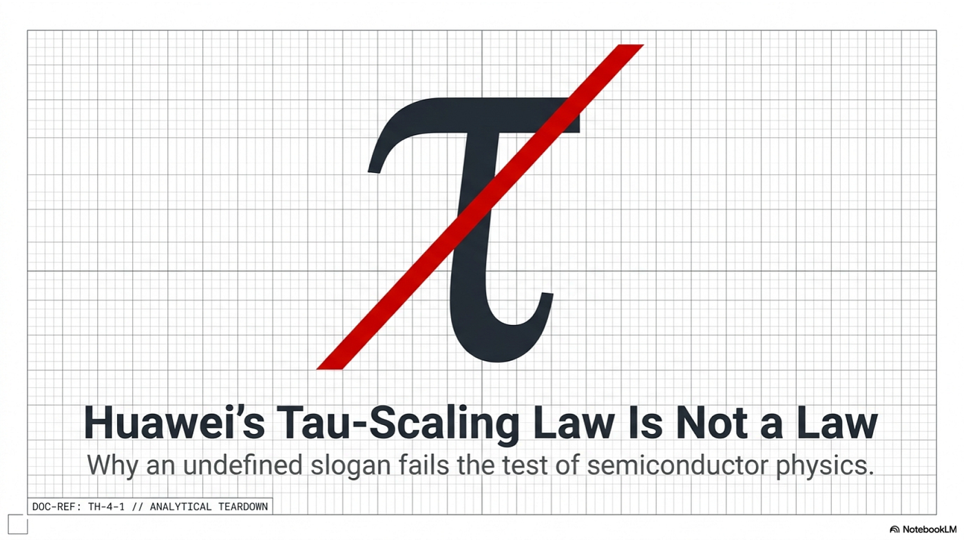 Huawei’s Tau‑Scaling Law Is Not a Law, But an Undefined Slogan