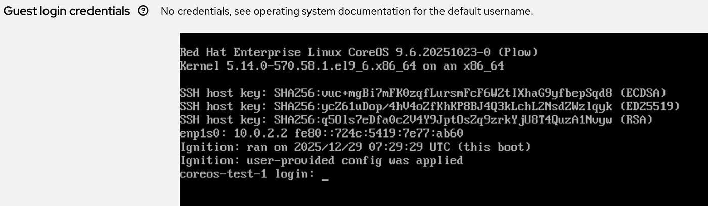 Running Red Hat CoreOS in OpenShift Virtualization
