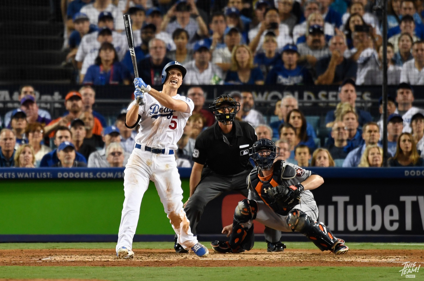 Los Angeles Dodgers Enrique Hernandez Game-Used Road Jersey - 4/19/19 -  Pinch Hit HR