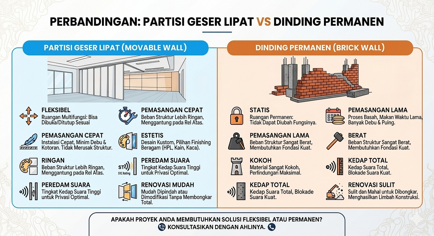 Memaksimalkan Ruang Kerja: Mengapa Sekat Bata Mulai Ditinggalkan dalam Renovasi Kantor Modern