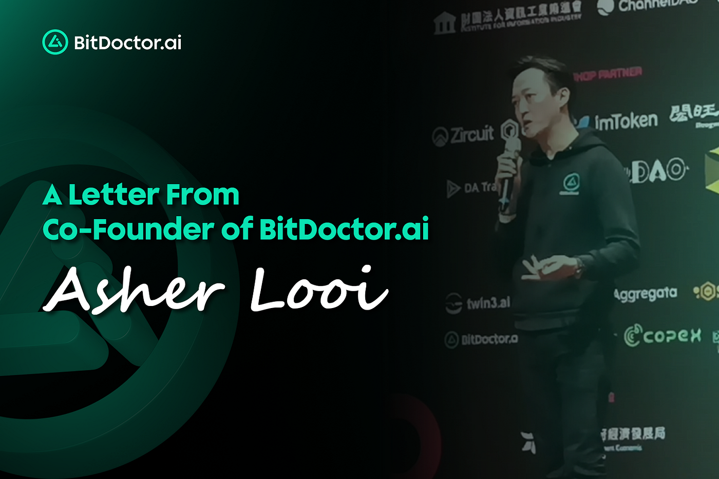 In Conjunction with TGE: A Letter from Asher Looi, Co-Founder of  BitDoctor.AI | by BitDoctor.ai | Medium
