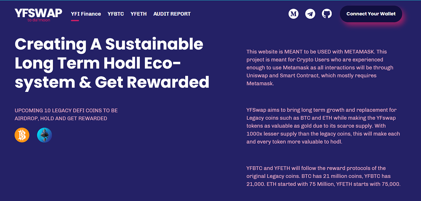The Synthesis of Legacy Coins Stability and Cutting Edge DeFi Innovation |  by YfSwap | Medium