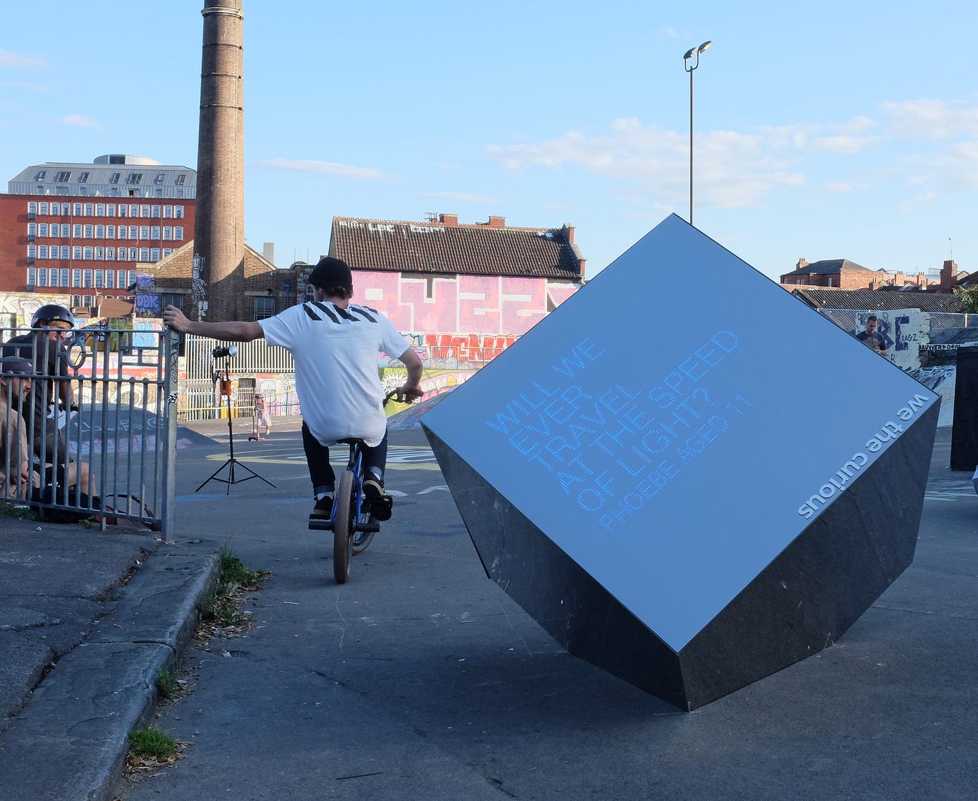The Curious Cube travelled the city of Bristol, collecting questions from every postcode.