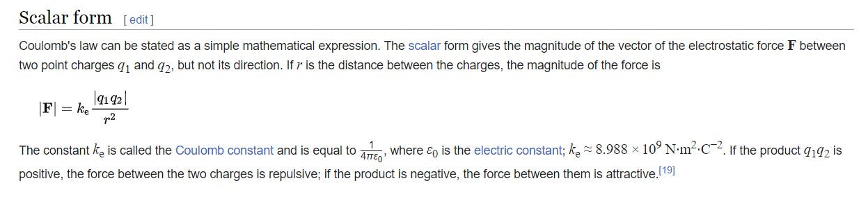 Coulomb's Law-and Proximity. Have you ever heard of Coulomb's Law