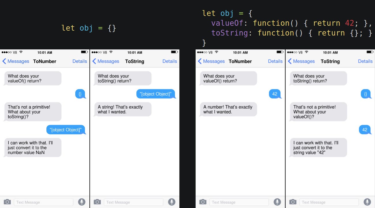 One Rule and Three Exceptions to Understand JavaScript Coercion | by Elian  Ibaj | codeburst