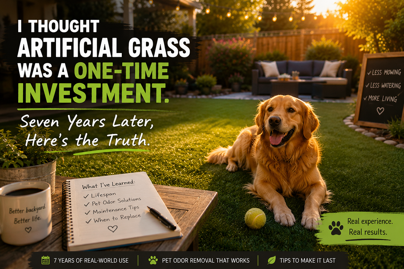 I Thought Artificial Grass Was a One-Time Investment. Seven Years Later, Here’s the Truth.