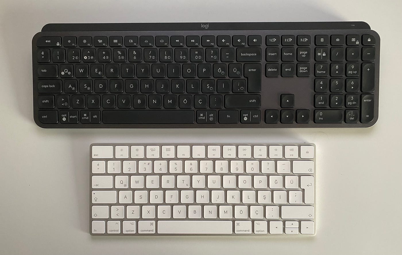 Apple Keyboard ve Trackpad vs Logitech MX Keys ve MX Master 3 — Günlük  Hayat Karşılaştırması | by Serhat Can | Medium