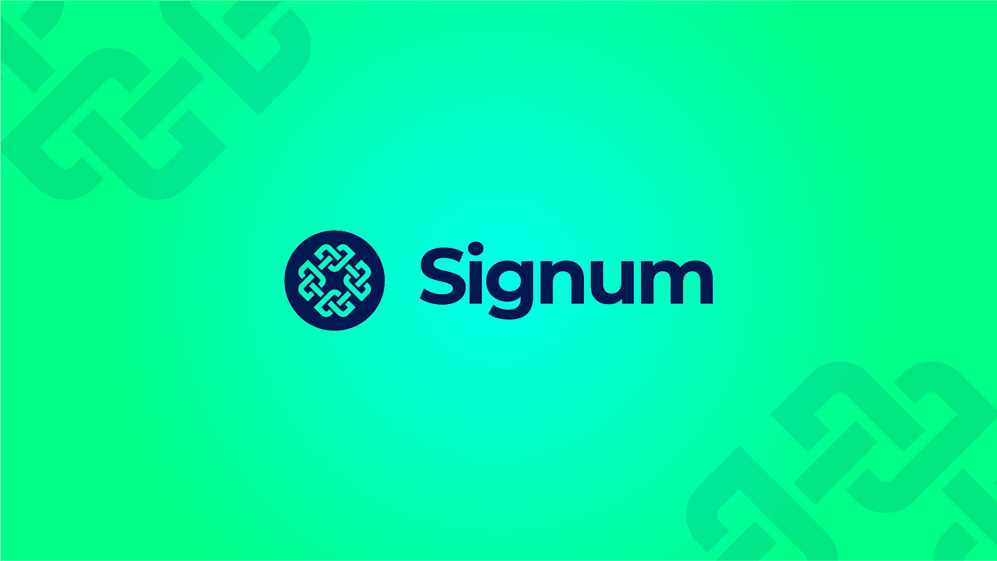 Blockchain goes green! Signumis our foundation for a sustainable future. |  Signum-Network