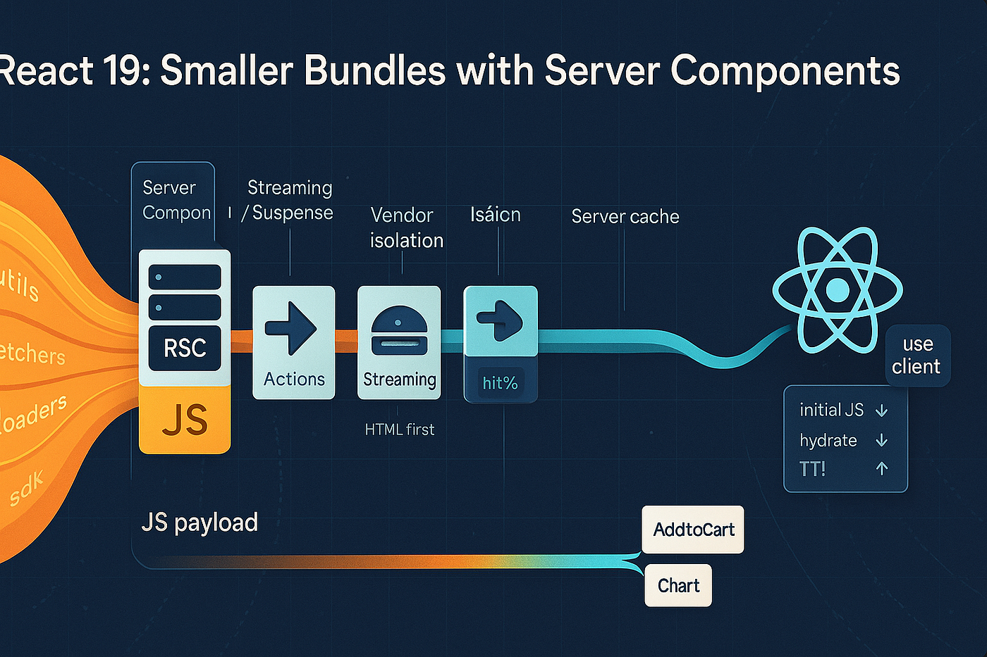 8 React 19 Server Components Patterns That Shrink Your Bundle | by Hash  Block | Medium