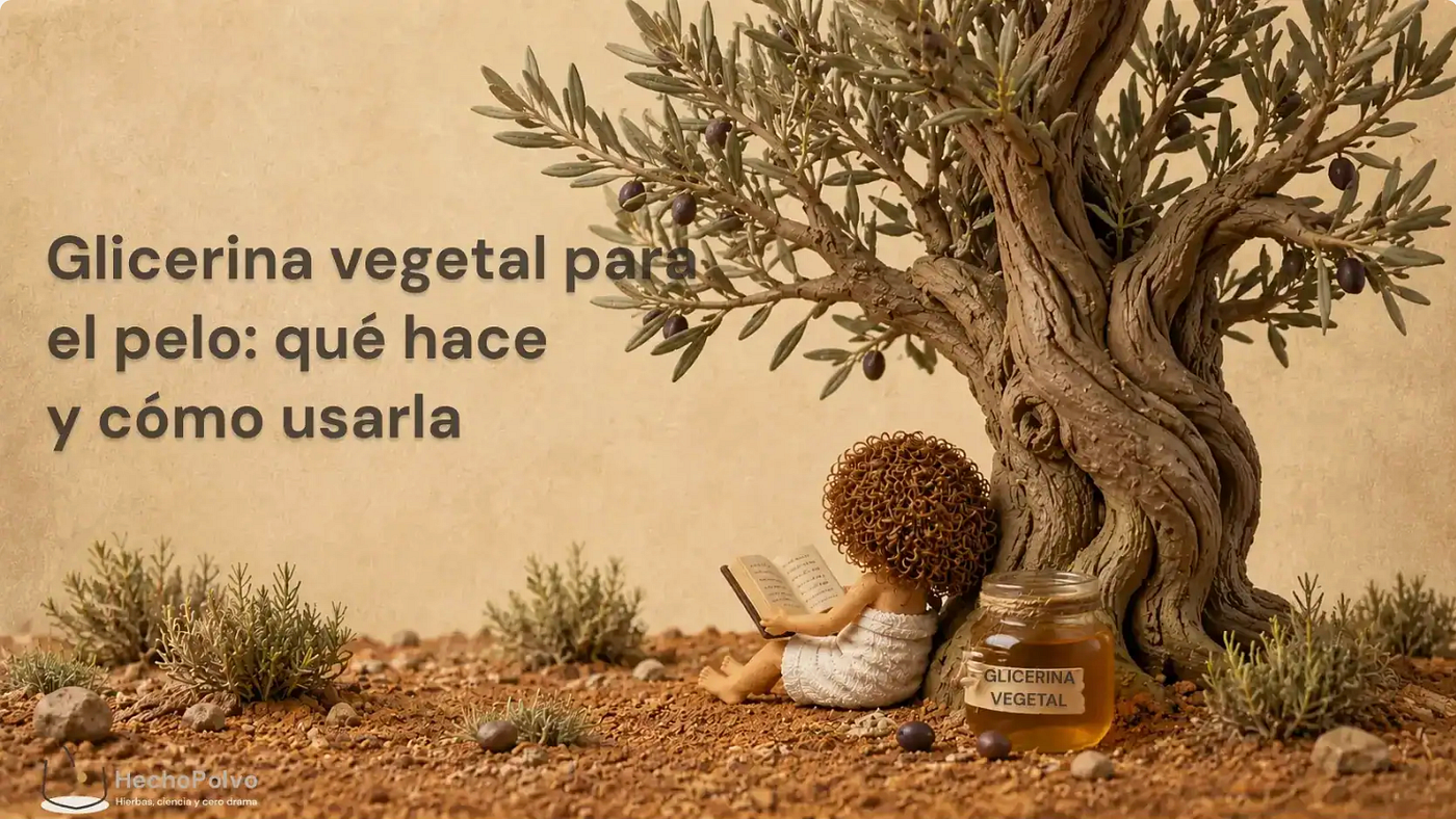 Glicerina vegetal para el pelo: qué hace, qué no hace y cómo usarla