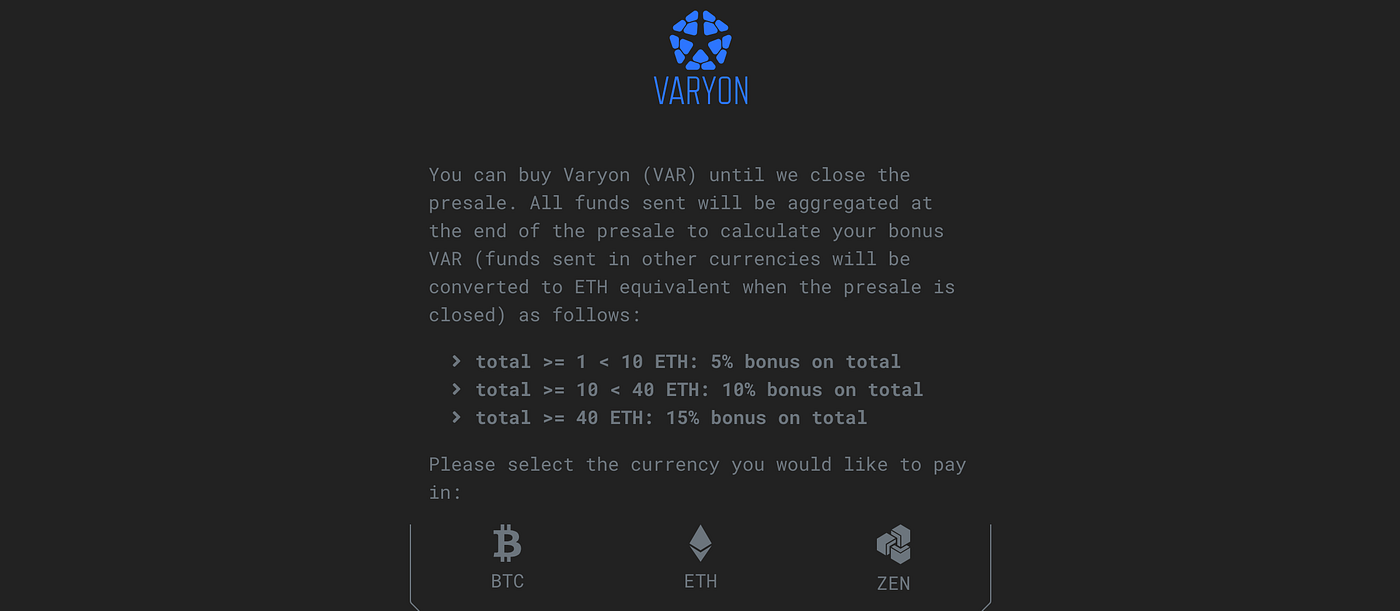 How to Participate in the Varyon ICO | by Blue Frontiers | Medium