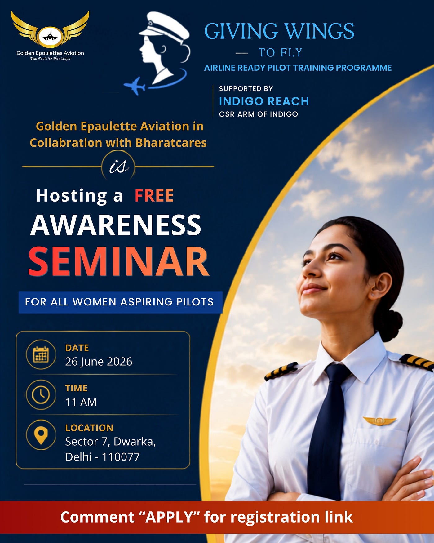 FREE Women Pilot Awareness Seminar | Delhi