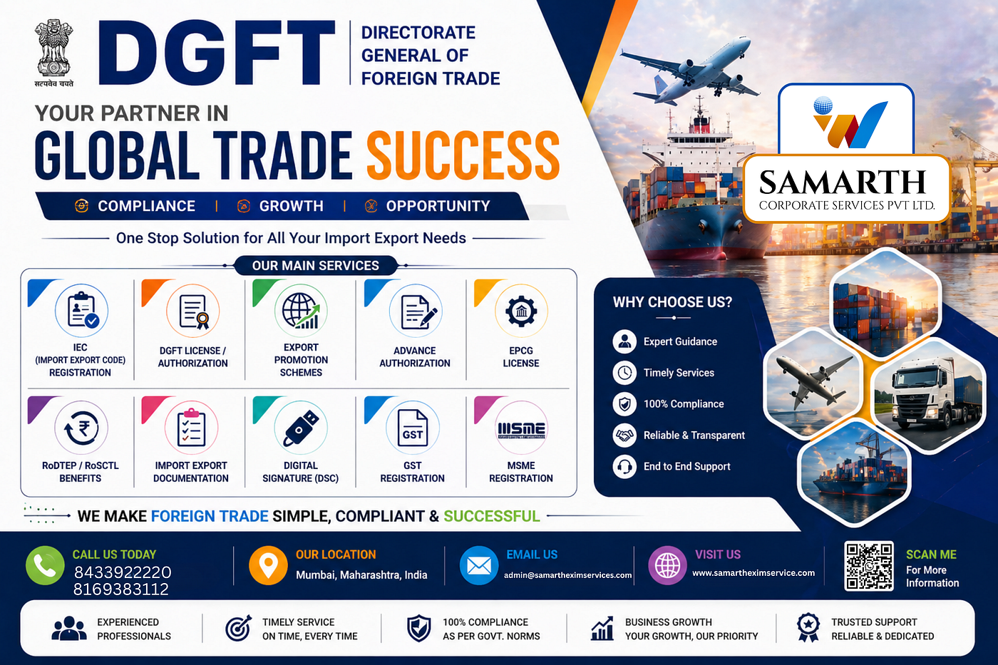 Best DGFT Consultant in Mumbai for Import Export Services