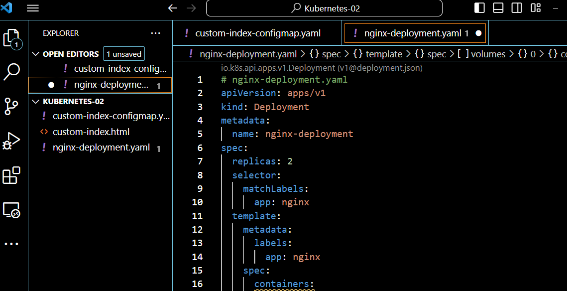 Kubernetes: Creating four Nginx Pods with ConfigMap. | by Albania Sinai  Rivera | Medium