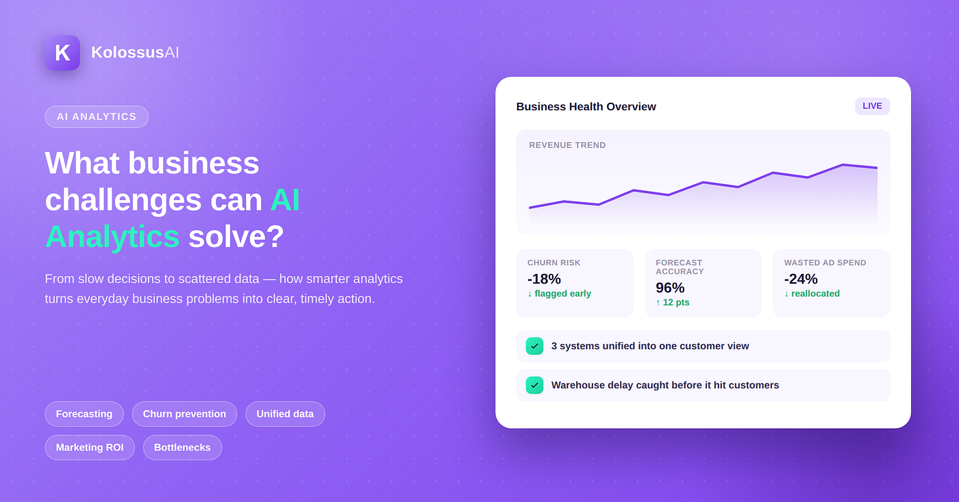 What Business Challenges Can AI Analytics Solve?