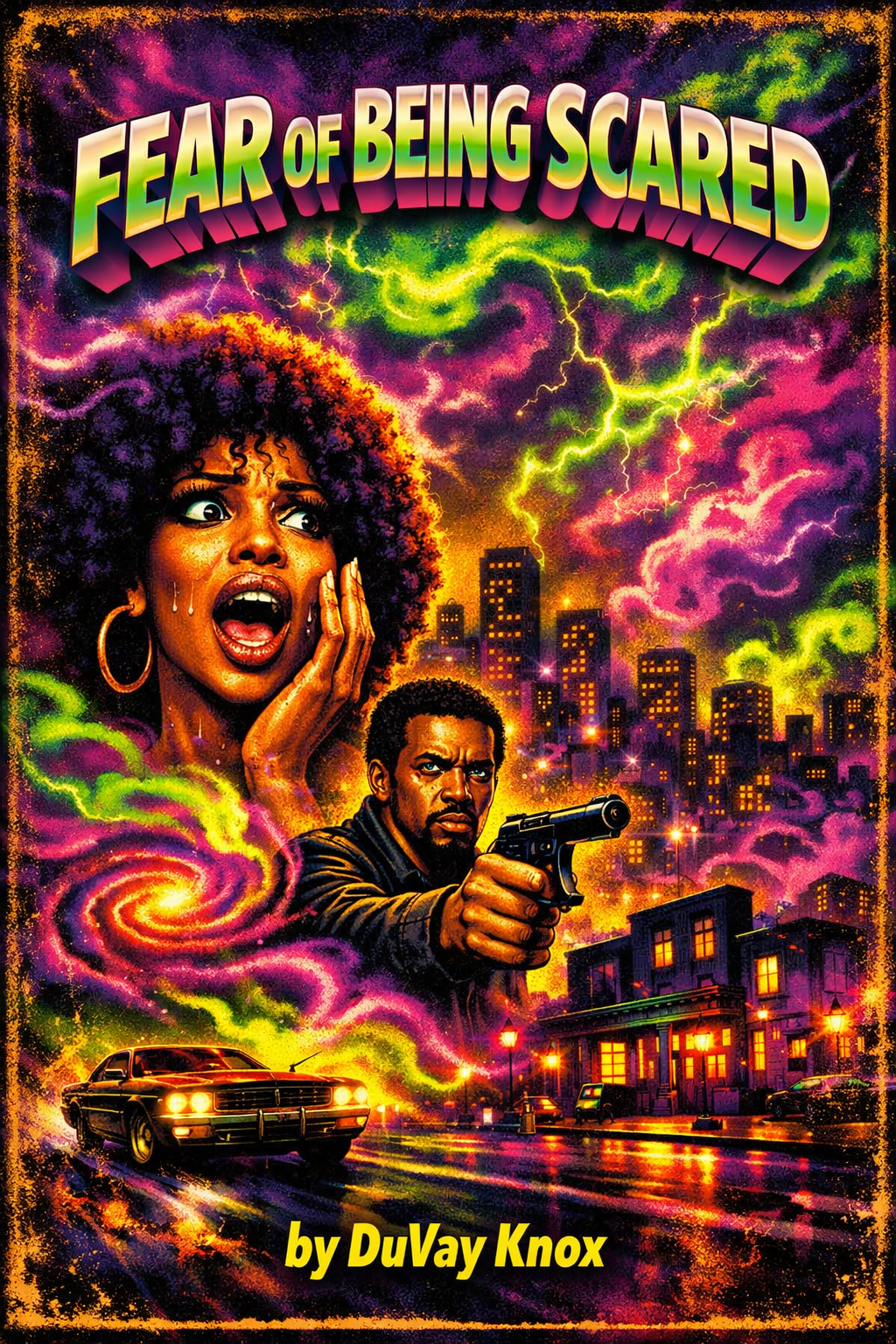 FEAR OF BEING SCARED: a black pulp flash fiction joint about freaking a sneaky link by DuVay Knox