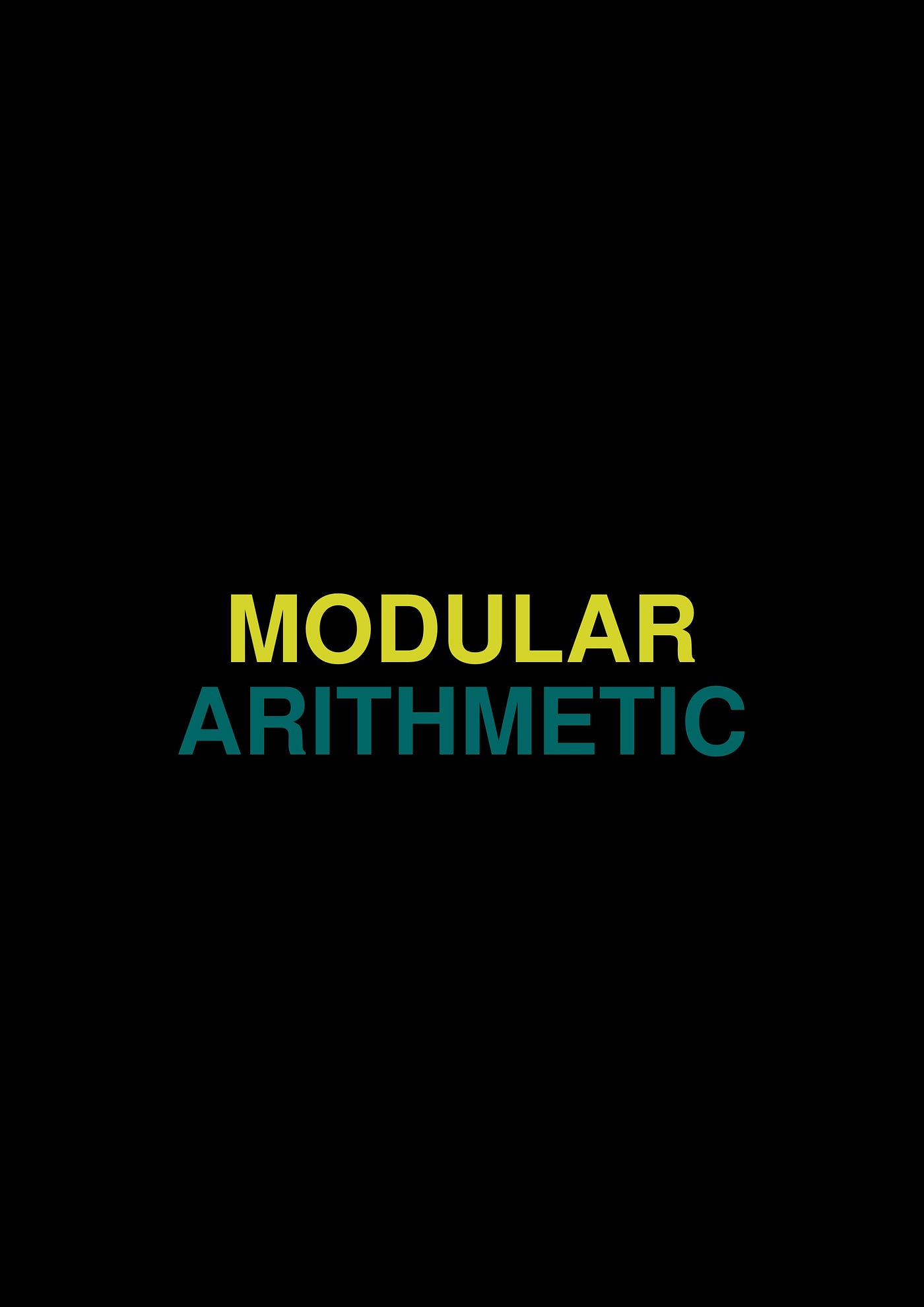 Modular Arithmetic