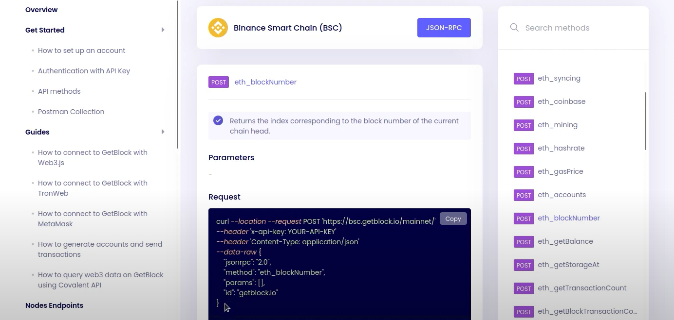 How To Connect to BSC Node via GetBlock | by GetBlock | Medium