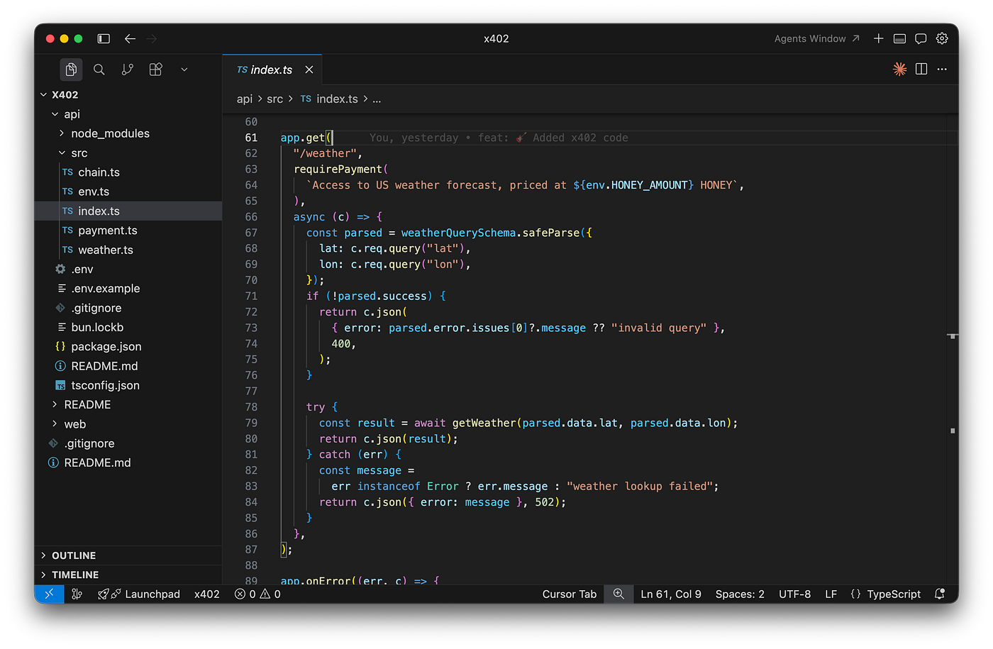 x402 Backend API