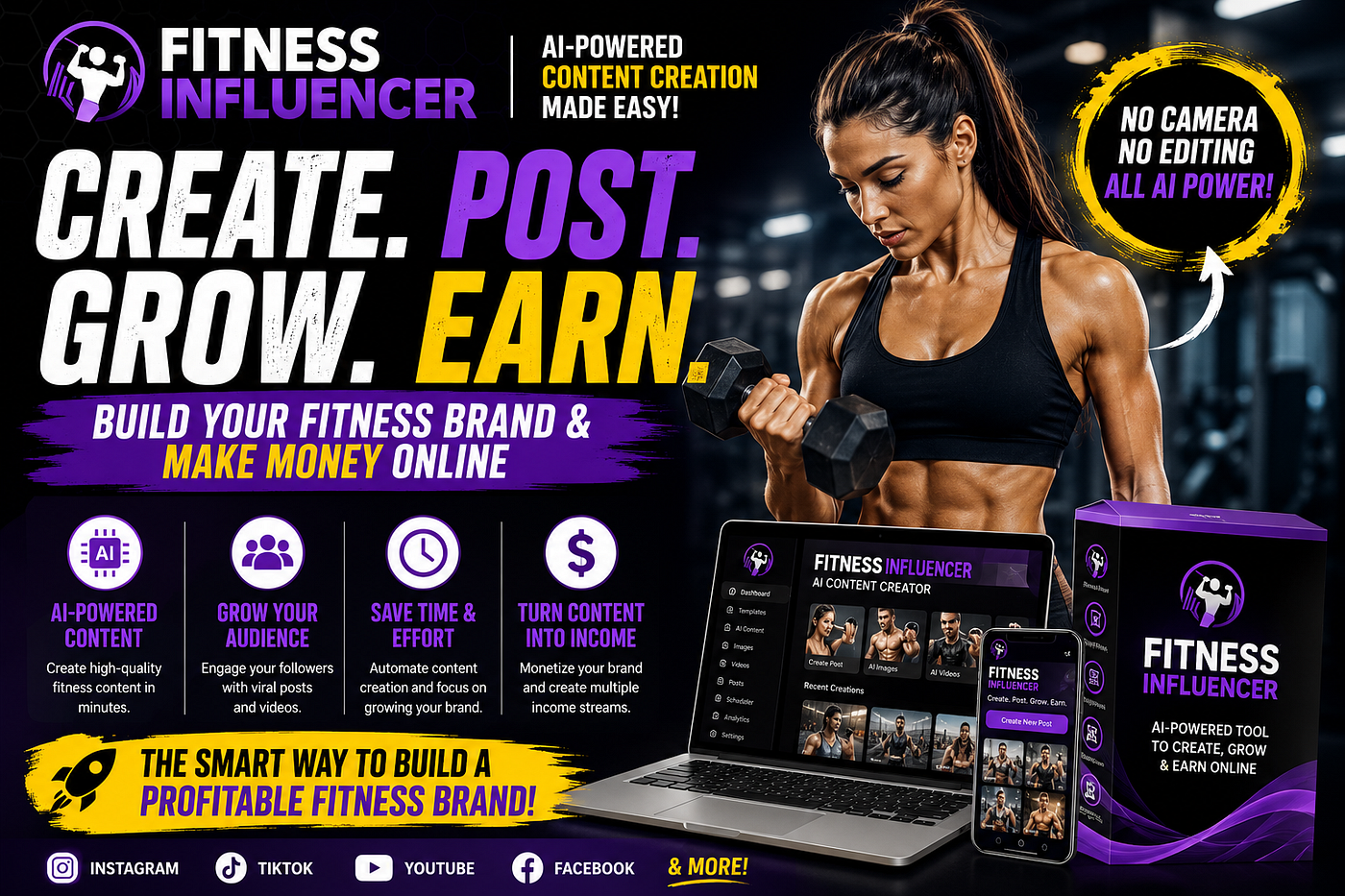 Make Money with AI Fitness Influencer Content