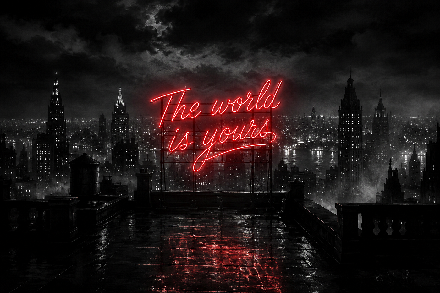 Behind “The World Is Yours”