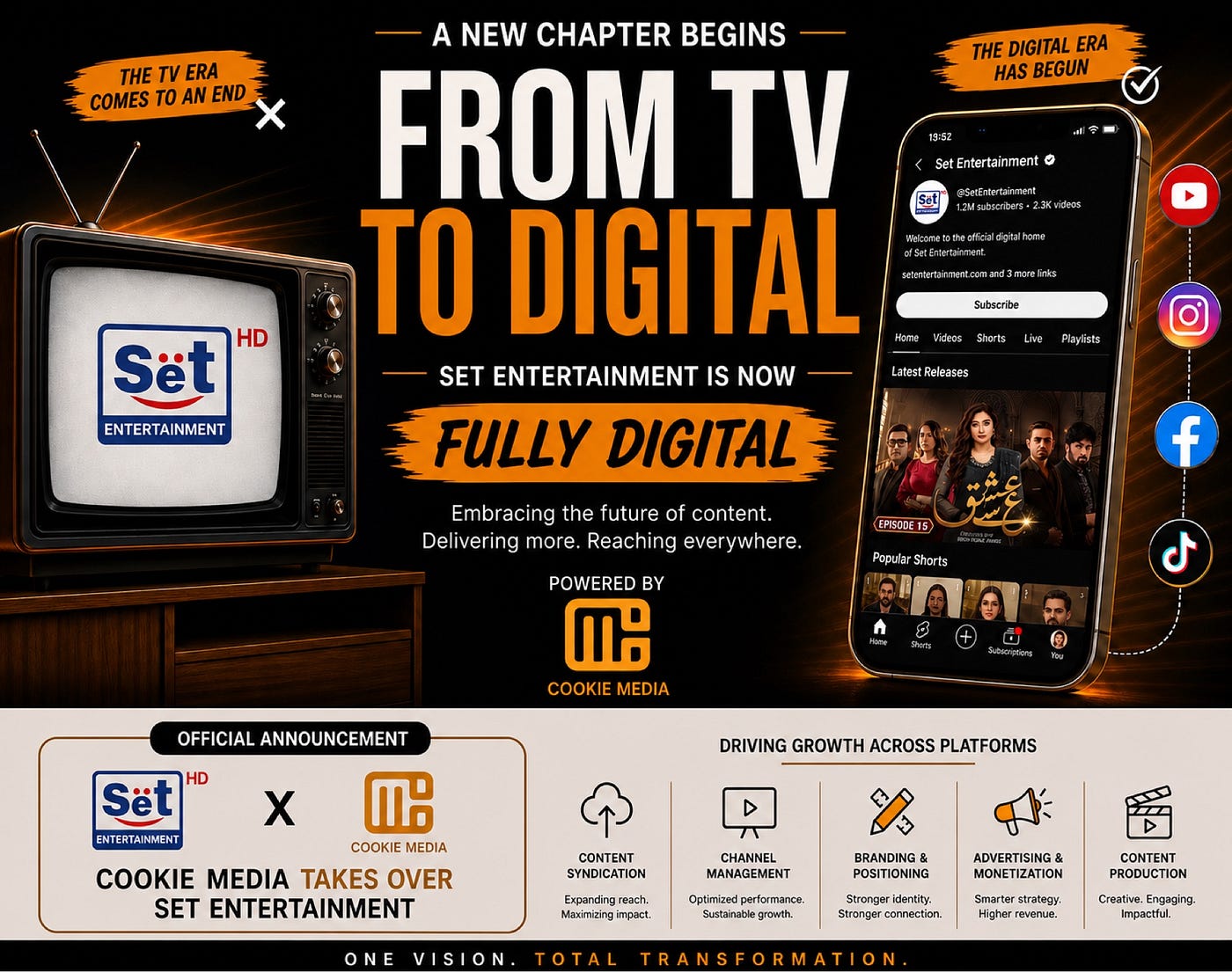 Cookie Media Officially Takes Over SET Entertainment as Platform Fully Transitions to Digital