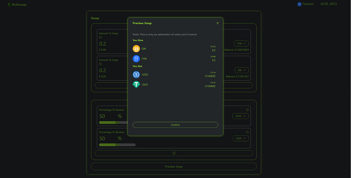 Developing Multiswap — A decentralized app for swapping multiple coins and  tokens in one transaction. | by Denlie Hoo | Medium