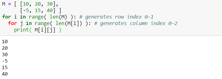 Getting The Row Dimension Of A Matrix In Python Online | saberoffice.co